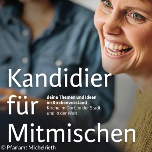 Offizielles Plakat der Landeskirche Bayern zur Kandidatur
